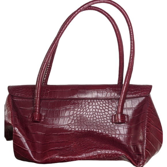 Disney Red Croc Embossed Shoulder Bag with ID Wallet ❤️ - Picture 2 of 13